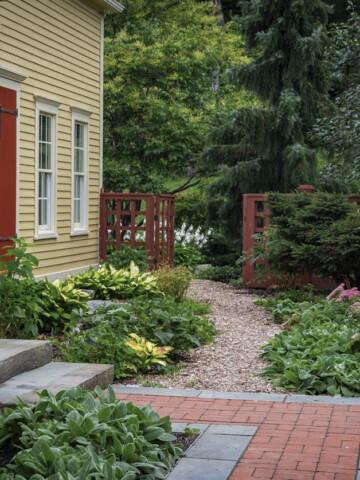 our old house painted in traditional New England colors.
