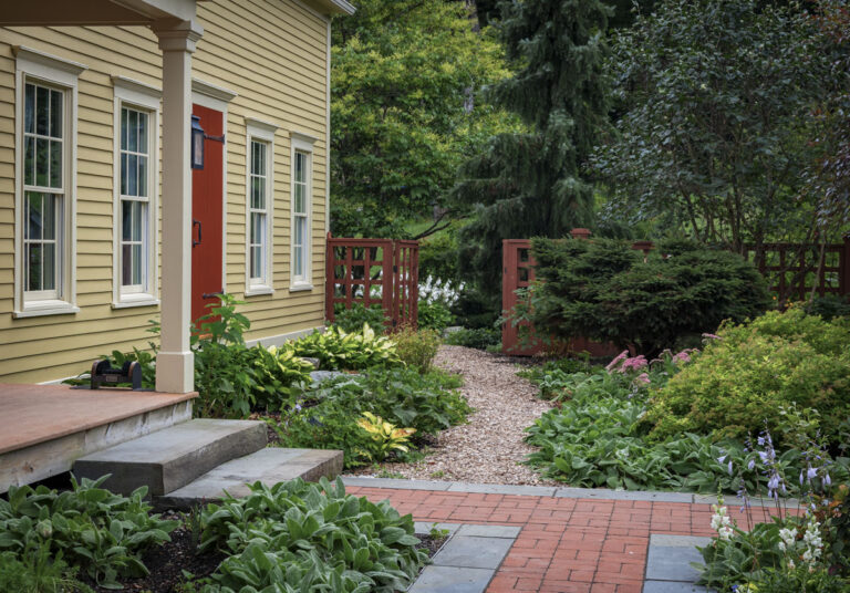 our old house painted in traditional New England colors.