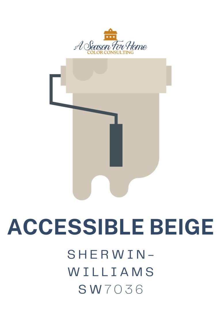 accessible beige paint pairings graphic