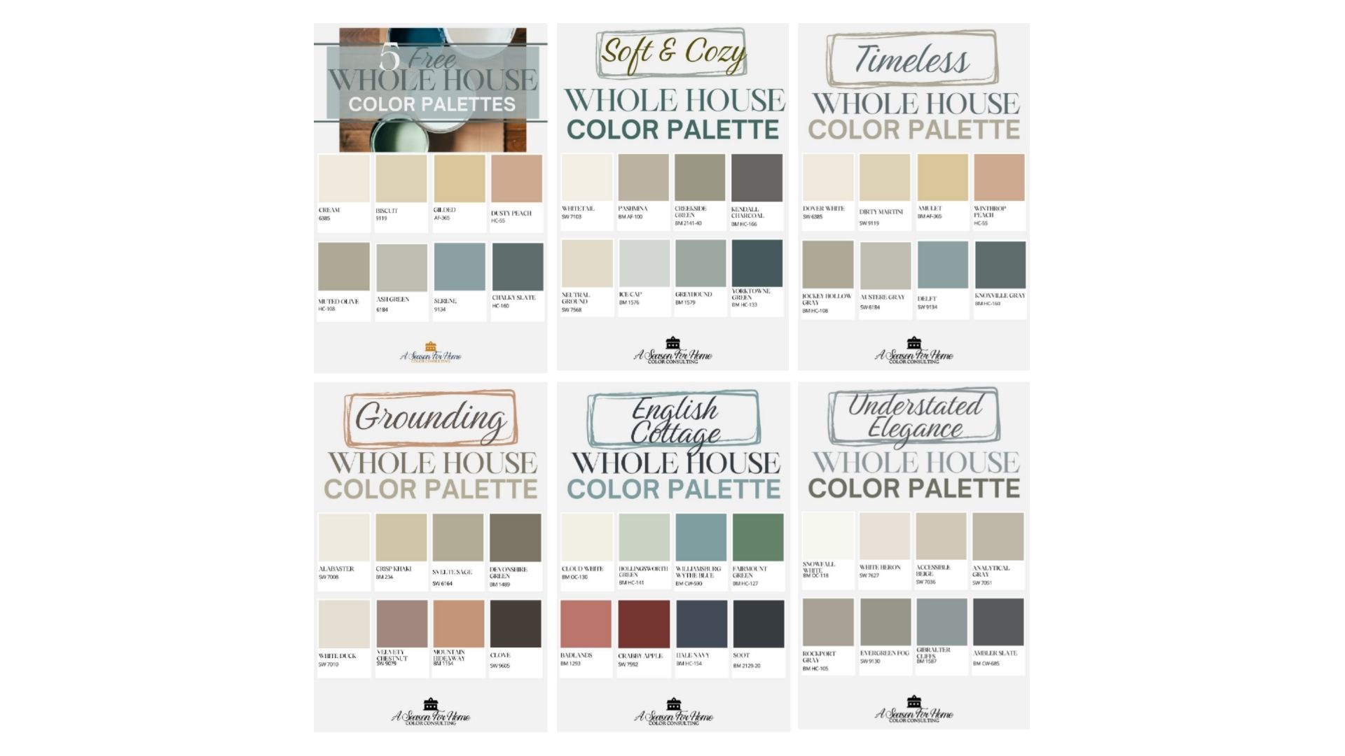 color palette previews