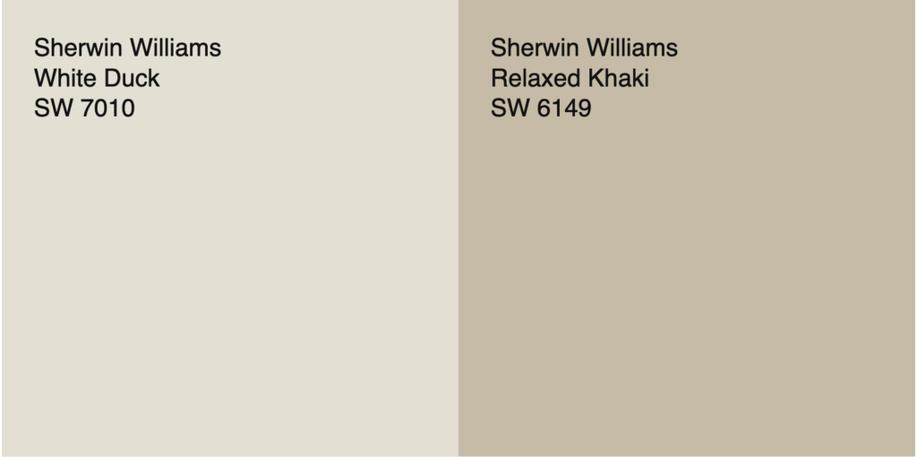 white duck and relaxed khaki