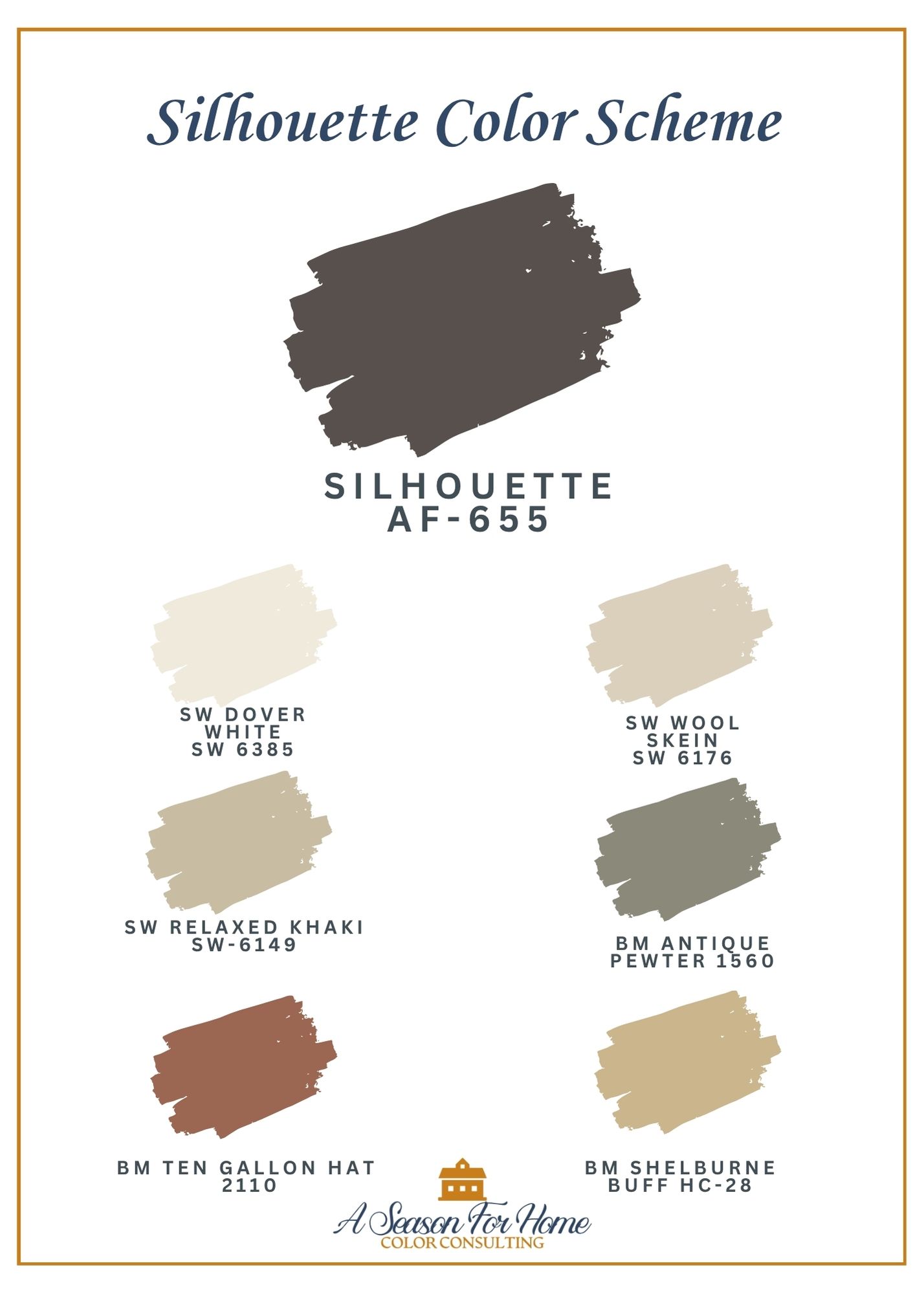 color palette for silhouette