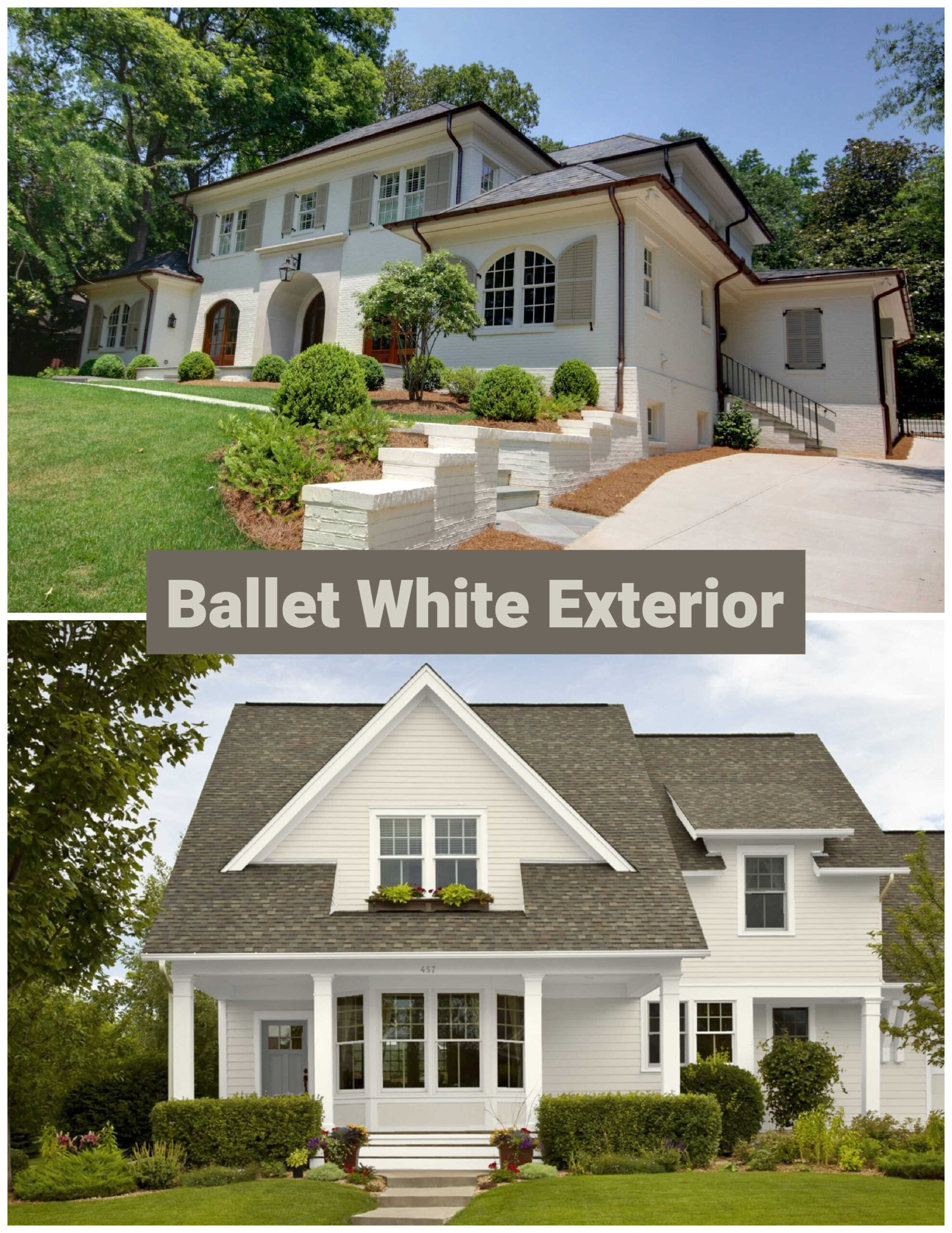 ballet white on exterior house paint color