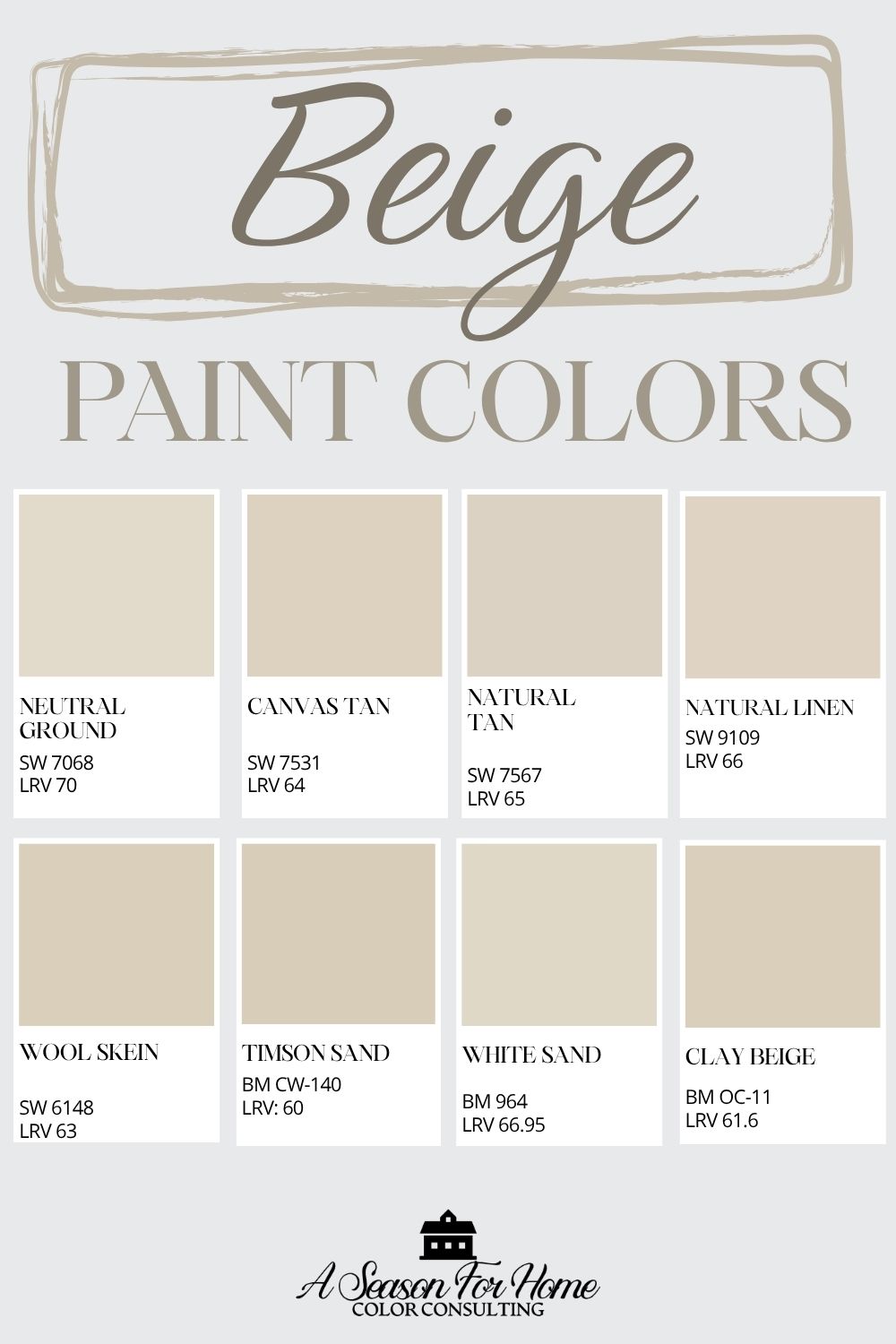 favorite beige paint colors