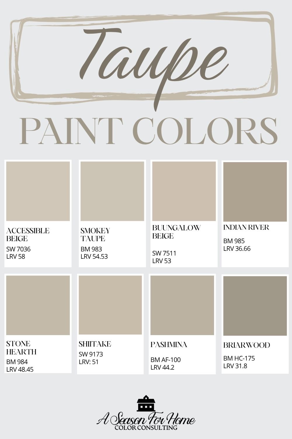 these cooler neutrals have enough warmth that they don't look gray but lack any saturation to make them feel dated