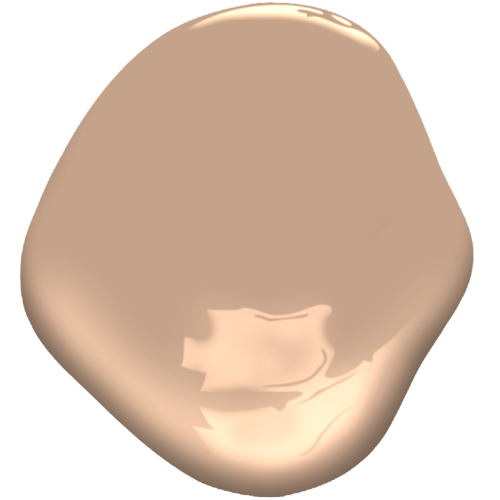 a burnished shade of peach called fox hedge tan in a digital paint dollop