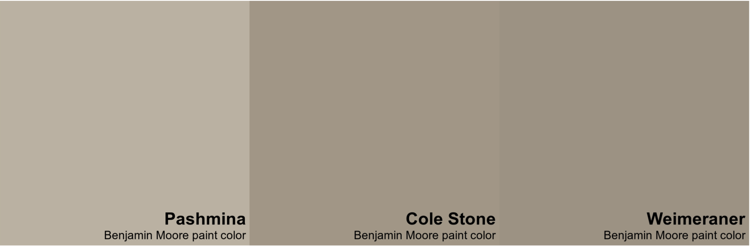 three taupe paint colors for exteriors