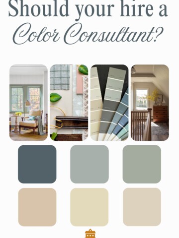 should you hire a color consultant collage with text overlay