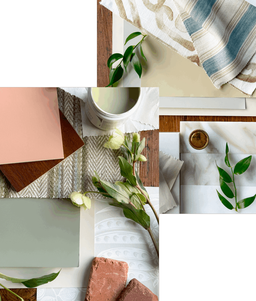 Flatlay image collage.