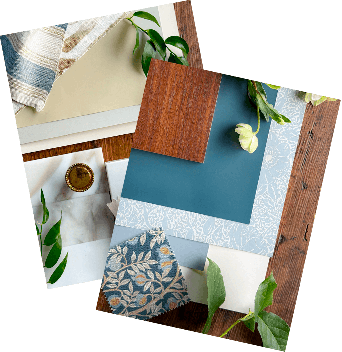 Flatlay image collage.