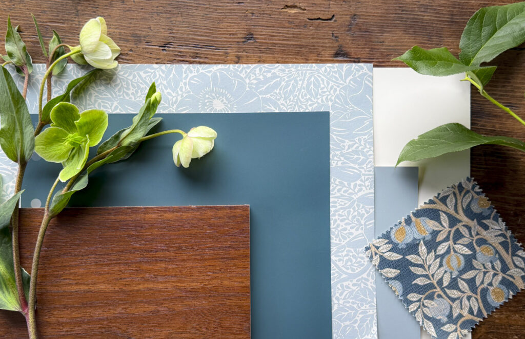 Flatlay color palette.