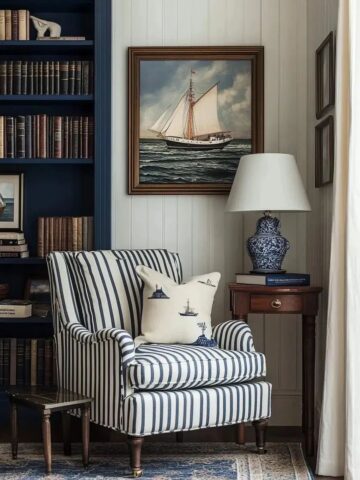 coastal color palette with neutrals, blues and soft greens