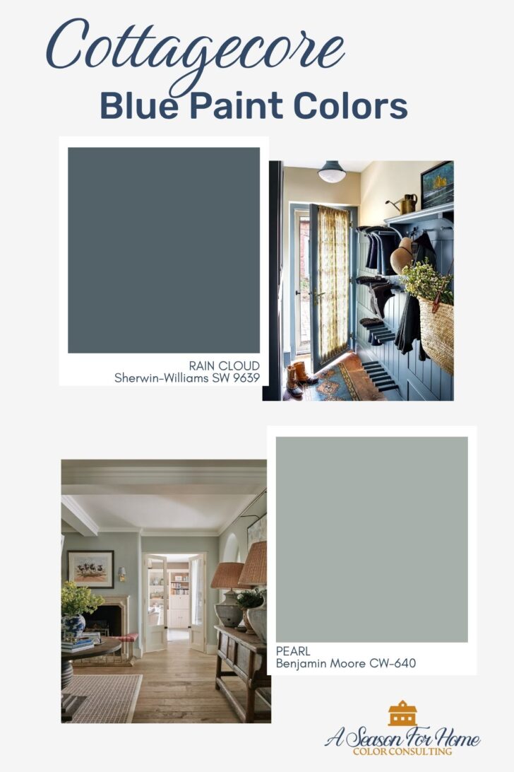 blue paint colors for a cottage core interior
